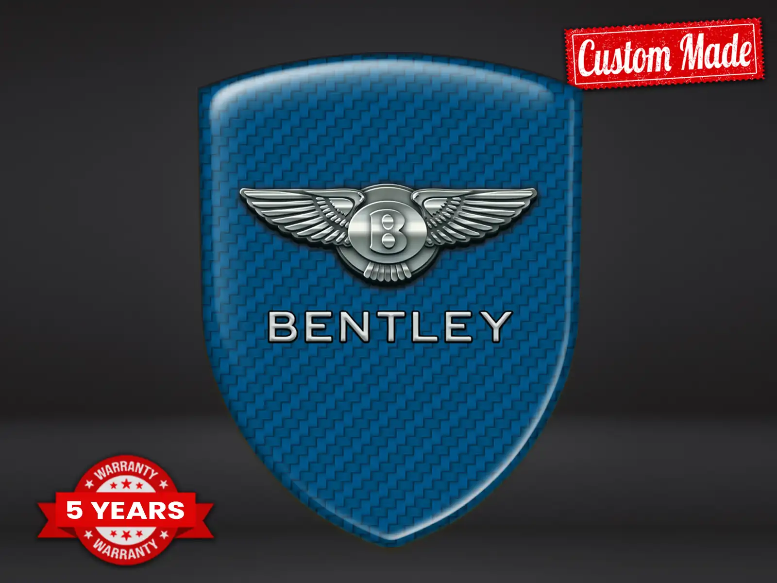 Bentley 3D Autosticker Universal Hochwertig Professionell